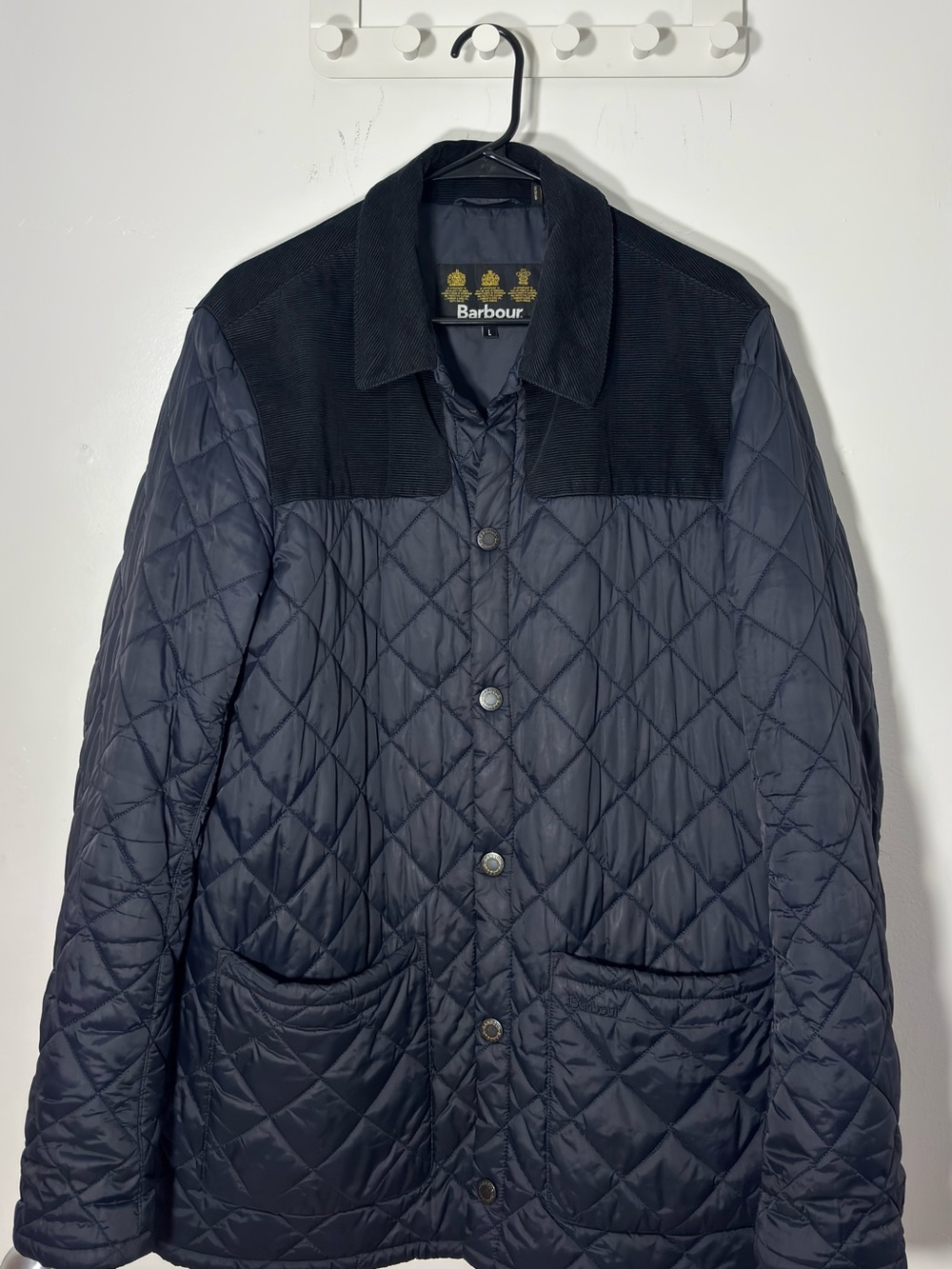 Navy Barbour Gillock Quilt Jacket
